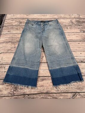 Abercrombie & Fitch Signature Collection Cropped Stovepipe Jeans, Distressed, 29